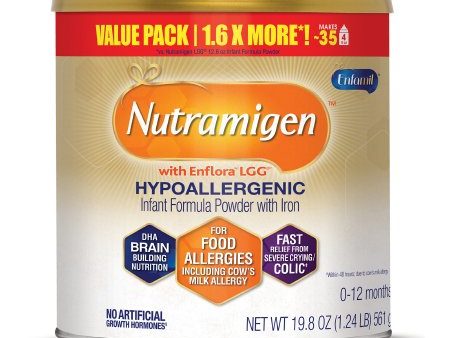 Infant Formula Nutramigen with Probiotic LGG 19.8 oz. Can Powder Iron Cow s Milk Allergy Sale