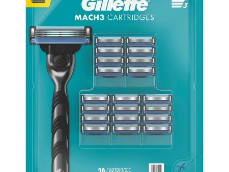 Gillette Mach3 Men s Razor Blades, 20 ct. Online Sale