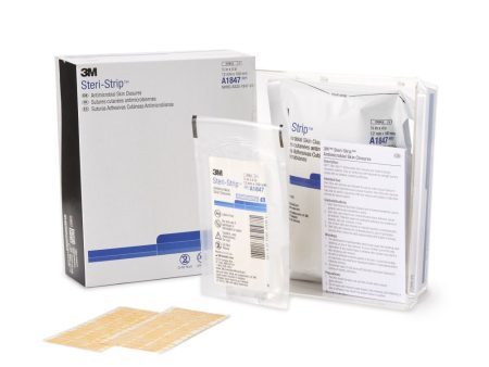 Antimicrobial Skin Closure, ½  x 4 , 6 strips env Online Hot Sale