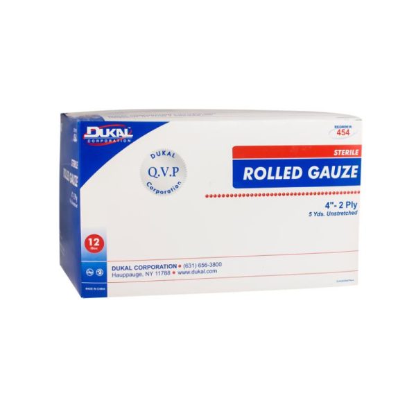 Sterile Rolled Gauze 4  x 5yd 2-Ply Hot on Sale