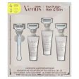 Venus Intimate Grooming Set, Women s Razor Handle, 4 Blade Refills, 2-in-1 Cleanser, Bikini Shave Gel and Daily Soothing Serum Online Sale