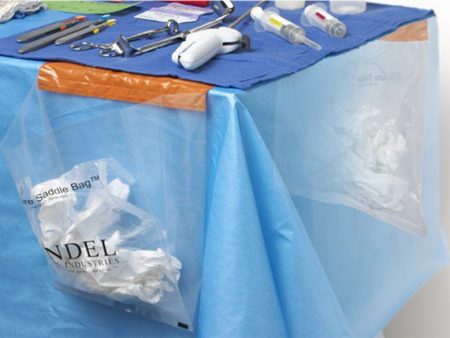 Ansell Sandel Specimen Handling System, Z-Suture Saddle Bag, 20  For Sale