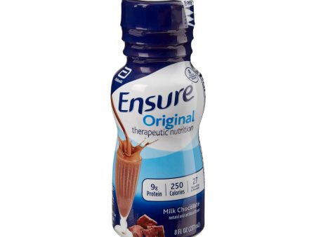 Oral Supplement Ensure Original Therapeutic Nutrition Shake Milk Chocolate Flavor Liquid Online now