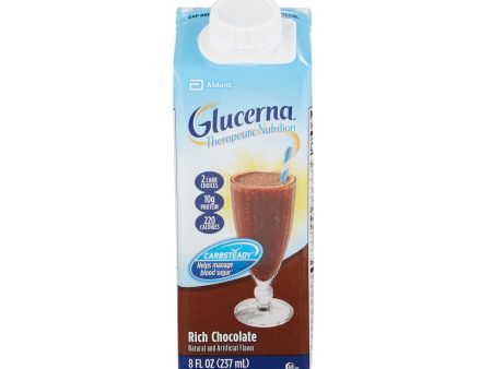 Oral Supplement Glucerna Therapeutic Nutrition Shake Rich Chocolate Flavor Liquid Fashion