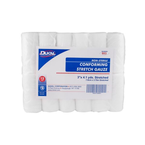 Non-Sterile Conforming Stretch Gauze 3  x 4.1 yd Online Hot Sale