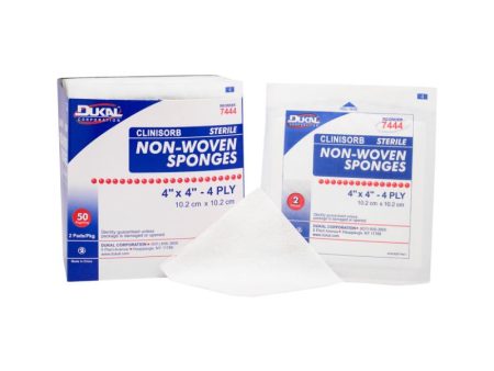 Sterile Premium Non-Woven Sponges 4  x 4  4-Ply For Cheap