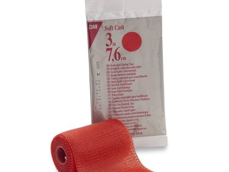 Soft Casting Tape, Red, 3  x 4 yds Online now