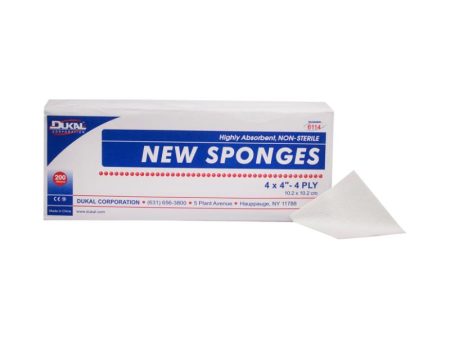 Non-Sterile New Sponge 4  x 4  4-Ply Fashion