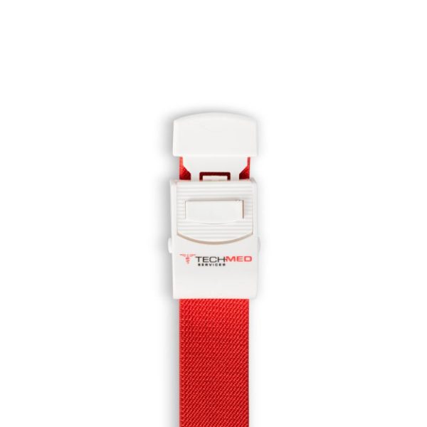 Non Latex Tourniquet, Push Button, Red Supply