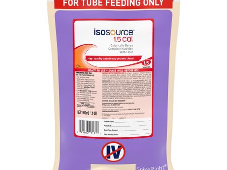 Tube Feeding Formula Isosource 1.5 Cal Unflavored Liquid 1000 mL For Sale