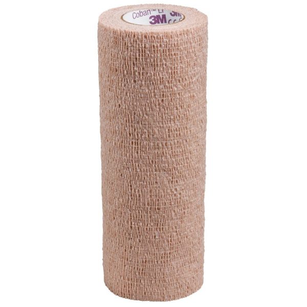 Cohesive Bandage 3M™ Coban LF 6 Inch X 5 Yard Self-Adherent Closure Tan NonSterile Standard Compression Discount