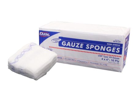 Non-Sterile X-Ray Detectable Type VII  Gauze Sponges 4  x 4  16-Ply For Sale