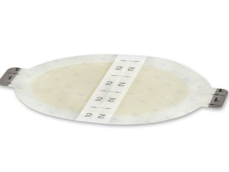 Hydrocolloid Dressing, 4  x 4¾  Dressing, 5  x 6  Overall, Oval Hot on Sale