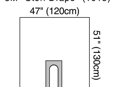 U-Drape, 47  x 51 , U-Slot Aperture with Adhesive, Clear Plastic Online