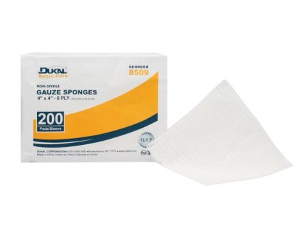 Non-Sterile Basic Care Gauze Sponge 4  x 4  8-Ply Cheap