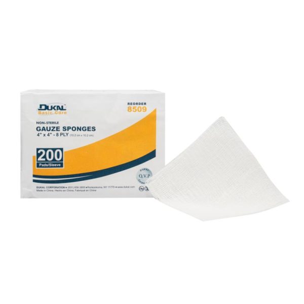 Non-Sterile Basic Care Gauze Sponge 4  x 4  8-Ply Cheap