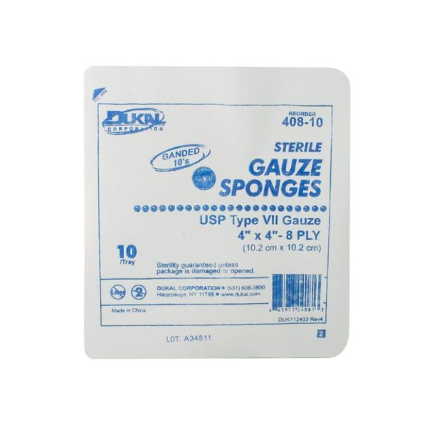 Sterile Gauze Sponges 4  x 4  8-Ply Online Sale