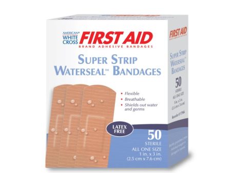 Waterseal™ Adhesive Bandages 1 x 3, Tan For Sale