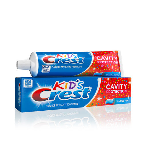 Crest Sparkle Fun Kids Toothpaste, Cavity, 4.6oz, 12 cs Online Hot Sale