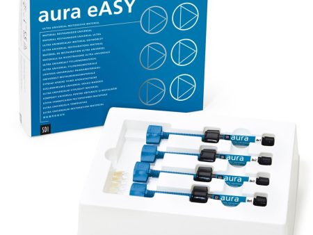 Aura eASY Syringe Multipurpose Kit, Contains: 4 x 4g Syringe (AE1, AE2, AE3, AE4); 1 x Aura eASY Shade Guide Hot on Sale