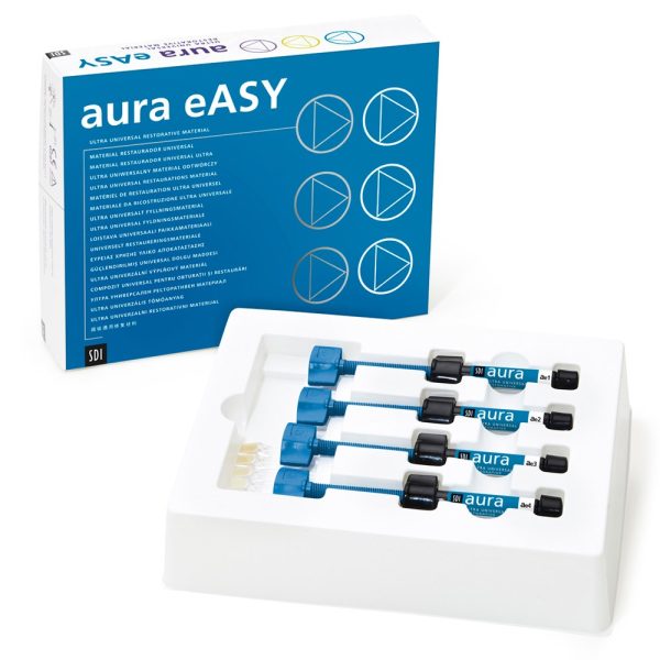 Aura eASY Syringe Multipurpose Kit, Contains: 4 x 4g Syringe (AE1, AE2, AE3, AE4); 1 x Aura eASY Shade Guide Hot on Sale