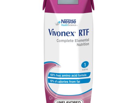 Tube Feeding Formula Vivonex RTF Unflavored Liquid For Discount