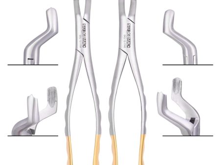 Extracting Forceps #53 (Set of Right and Left) SERRATED Tips by SurgiMac For Discount