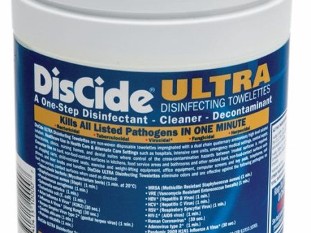 DisCide Ultra Towelettes, 6” x 6 ¾”, 160ct can Online