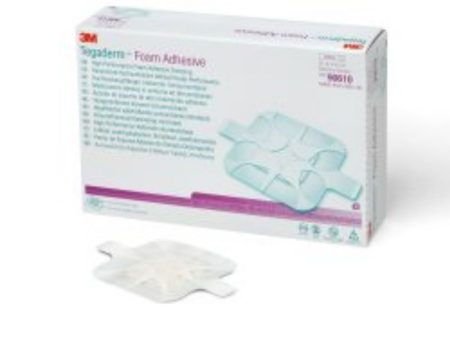 Foam Adhesive Dressing, 3 ½  x 3 ½ , Square on Sale