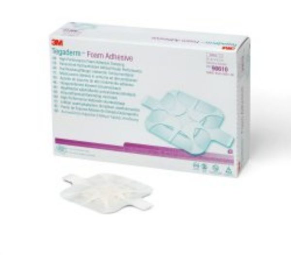 Foam Adhesive Dressing, 3 ½  x 3 ½ , Square on Sale