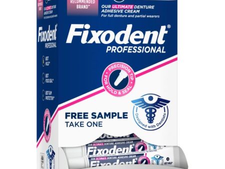 Fixodent Professional Ultimate Denture Adhesive Cream tubes (0.35oz) in a gravity feed box. 1 50-ct box Cs For Cheap