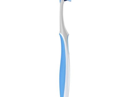 CrossAction Compact Toothbrush, 23 Soft, 4 Assorted Colors: Orange, Turquoise, Green & Dark Blue, 12 bx price Hot on Sale