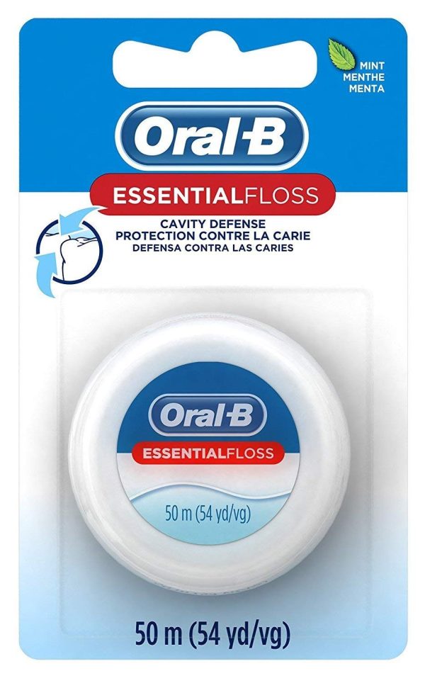 Oral-B Floss, Essentials, Mint, 55yds, 24 cs For Sale