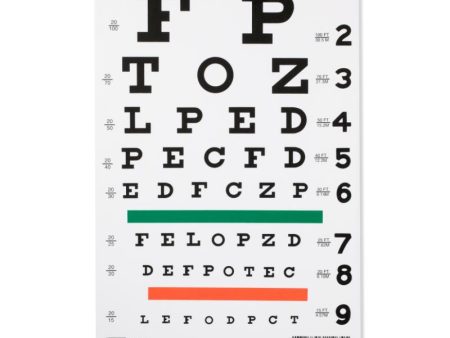 Illuminated Snellen Eye Chart 20 ft Cheap