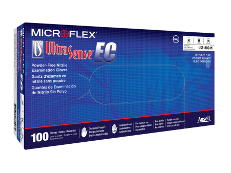 Ansell Microflex Ultrasense Ec Powder-Free Nitrile Exam Gloves Supply