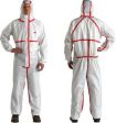 Coverall, 4XL, White, Disposable For Discount