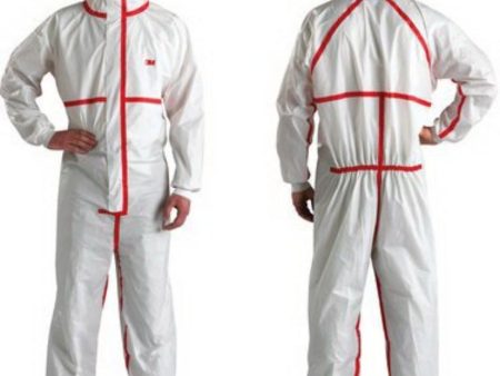 Coverall, 4XL, White, Disposable For Discount