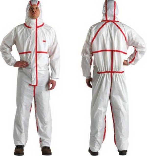 Coverall, 4XL, White, Disposable For Discount