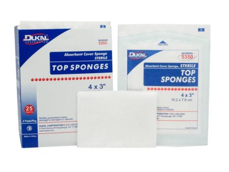 Sterile Top Sponges 4  x 3  Supply