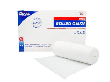 Sterile Rolled Gauze 4  x 5yd 2-Ply Hot on Sale