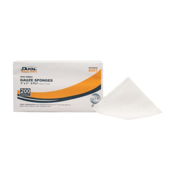 Non-Sterile Basic Care Gauze Sponge 3  x 3  8-Ply on Sale