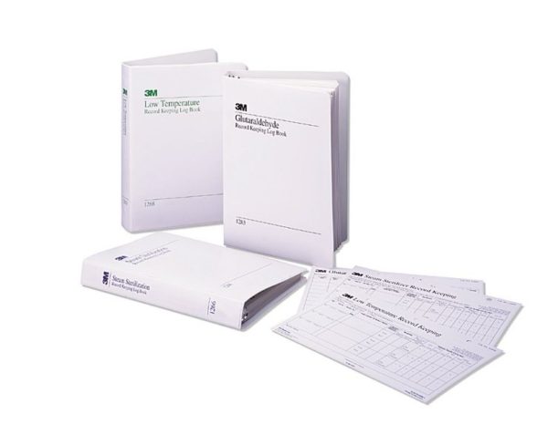 Log Book with 50 Record Charts For Steam Sterilizers, for Use with Attest BI # 1261 or 1262 Supply