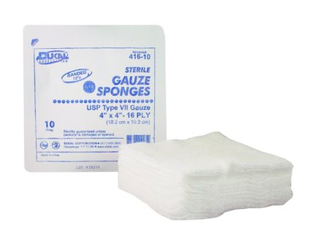 Sterile Type VII Gauze Sponges 4  x 4  16-Ply Cheap