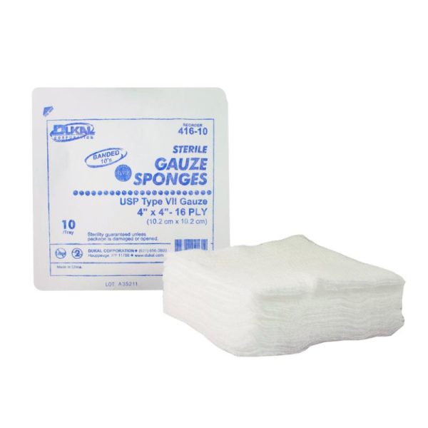 Sterile Type VII Gauze Sponges 4  x 4  16-Ply Cheap