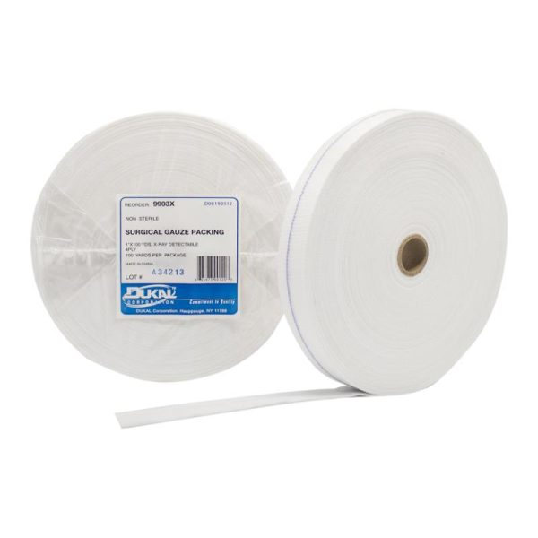 Non-Sterile Gauze Packing Roll 1  x 100 yd 4-Ply Online Sale