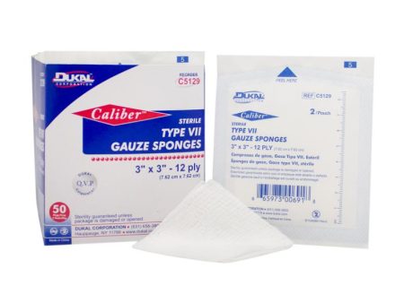 Sterile Type VII Gauze Sponges 3  x 3  12-Ply Fashion