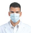 Fluid Resistant Ear Loop Blue Face Mask, 50 bx on Sale