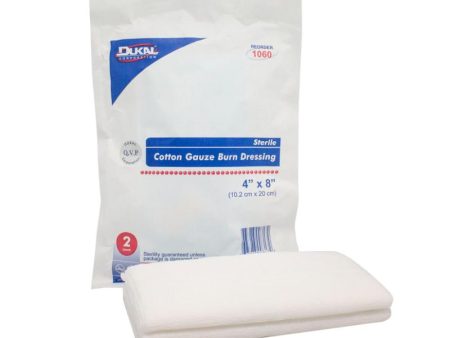 Sterile Gauze Burn Dressing 4  x 8  128-Ply Sale