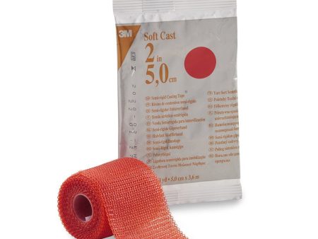 Soft Casting Tape, Red, 2  x 4 yds Fashion