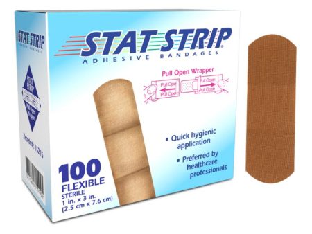 Flexible Fabric Stat Strip® Adhesive Bandages 1 x 3 Fashion